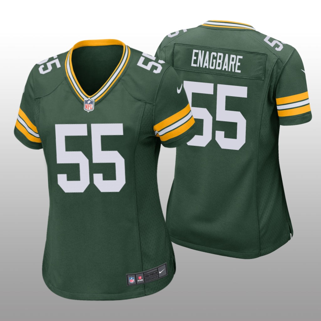 Green Bay Packers Kingsley Enagbare Green Jersey Game - Women's
