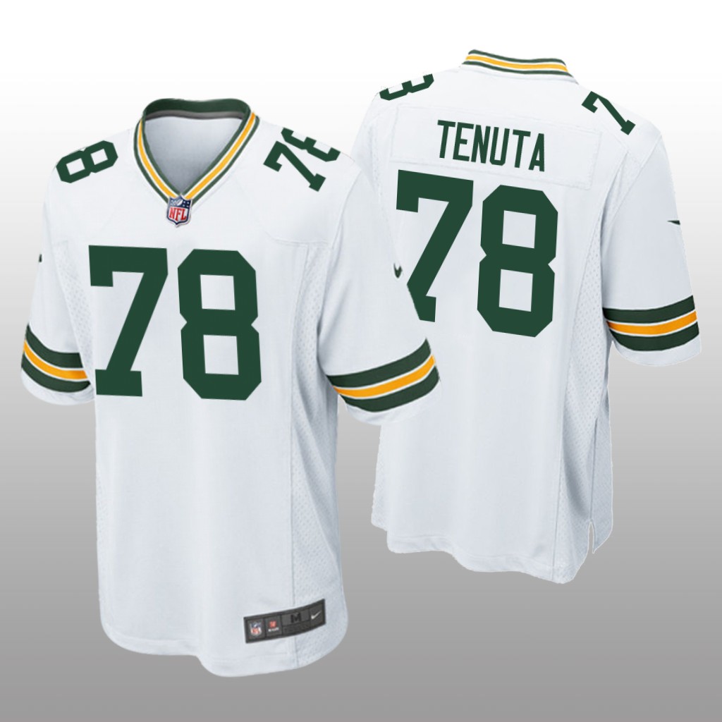 Green Bay Packers Luke Tenuta White Jersey Game - Men's