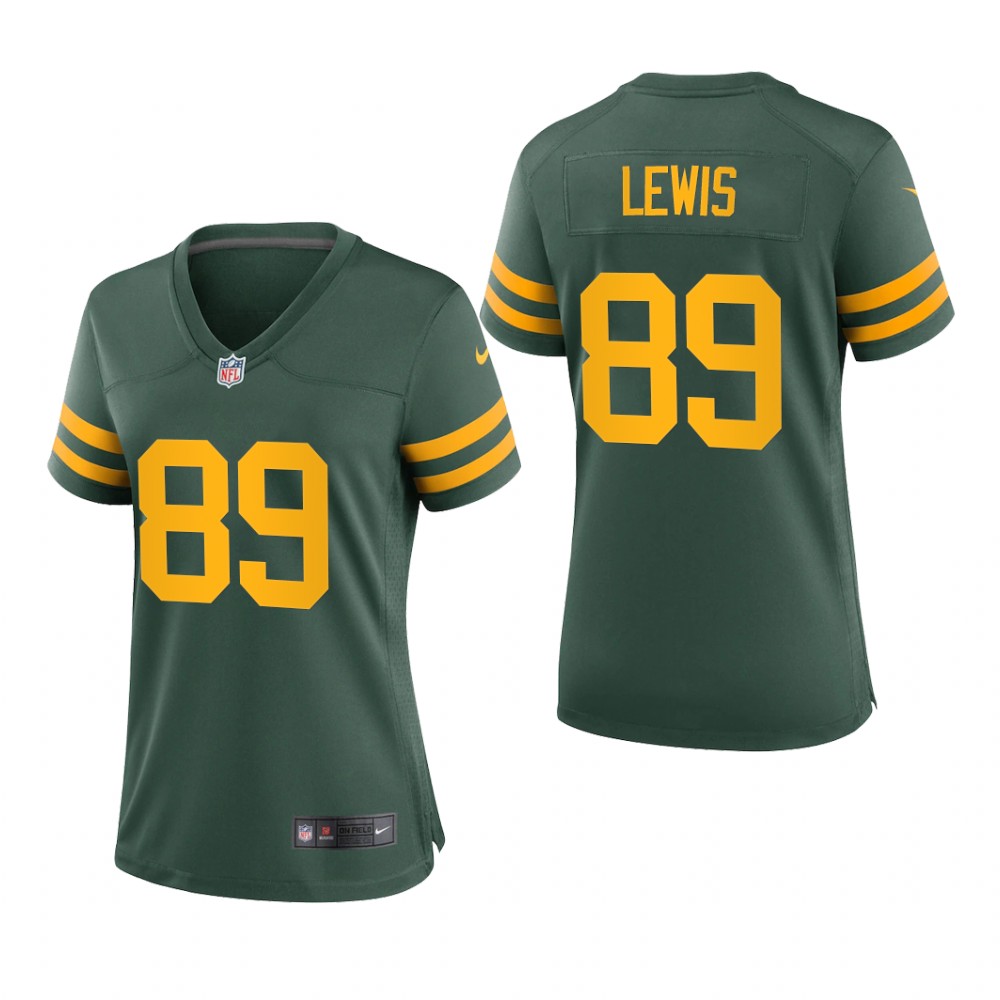 Green Bay Packers Marcedes Lewis Green Jersey Alternate Game - Women's