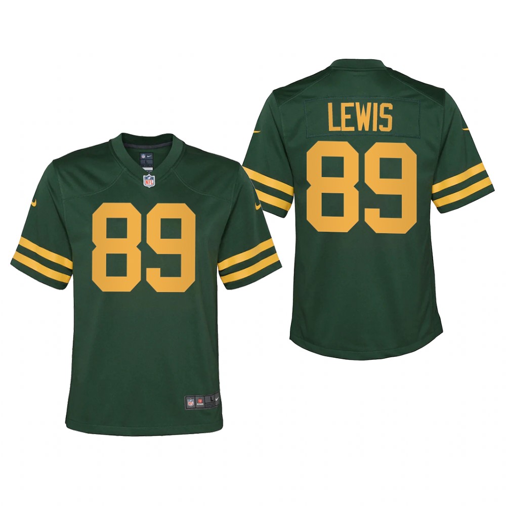 Green Bay Packers Marcedes Lewis Green Jersey Alternate Game - Youth