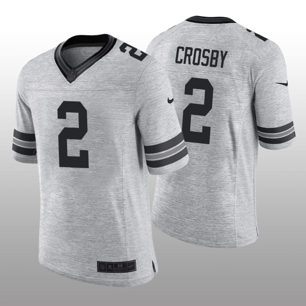 Green Bay Packers Mason Crosby Gray Jersey Gridiron Gray Limited