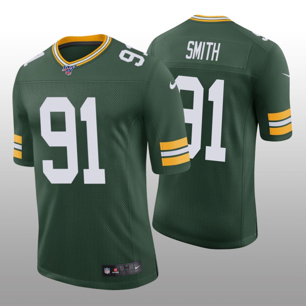 Green Bay Packers Preston Smith Green Vapor Limited Jersey 100th Season - Men's