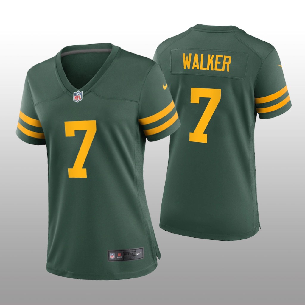 Green Bay Packers Quay Walker Green Jersey Alternate Game - Women's