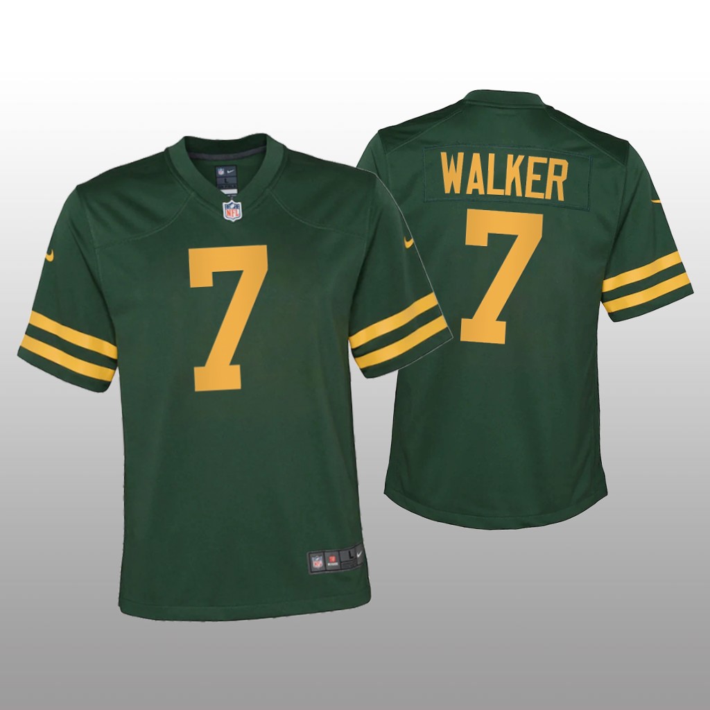 Green Bay Packers Quay Walker Green Jersey Alternate Game - Youth