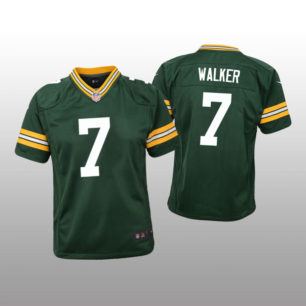 Green Bay Packers Quay Walker Green Jersey Game - Youth