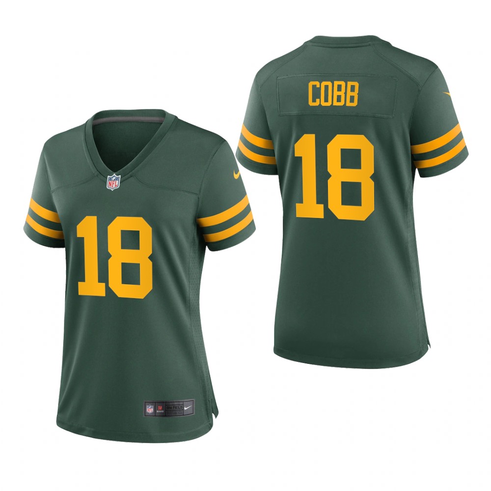 Green Bay Packers Randall Cobb Green Jersey Alternate Game - Women's