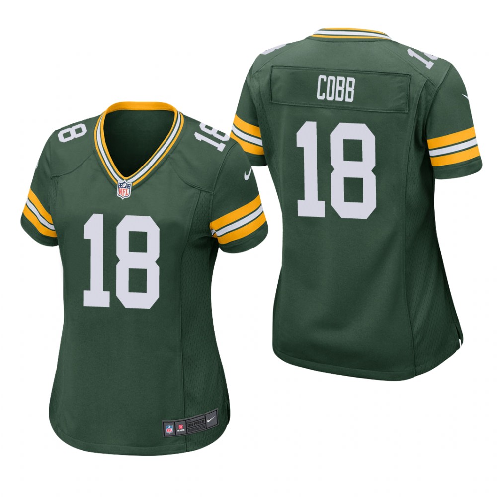 Green Bay Packers Randall Cobb Green Jersey Game - Women's