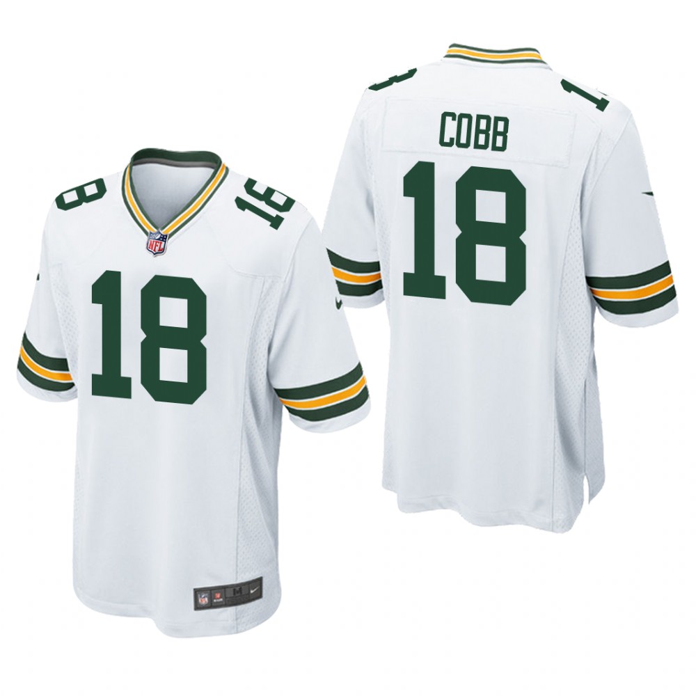 Green Bay Packers Randall Cobb White Jersey Game - Men's