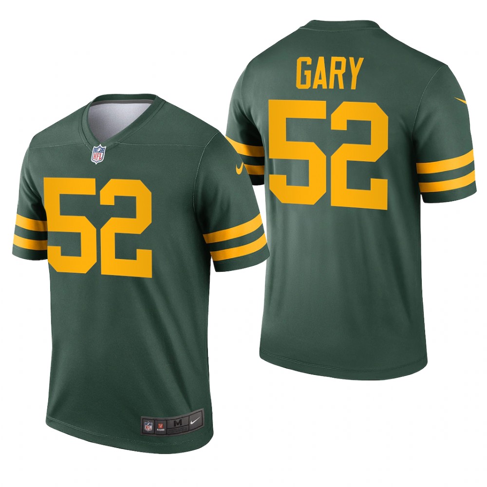 Green Bay Packers Rashan Gary Green Jersey Alternate Legend - Men's