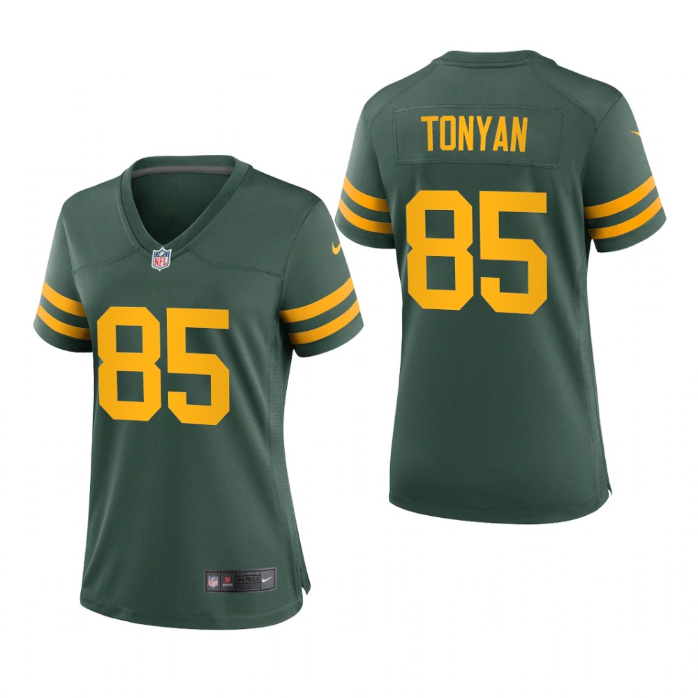 Green Bay Packers Robert Tonyan Green Jersey Alternate Game - Women's
