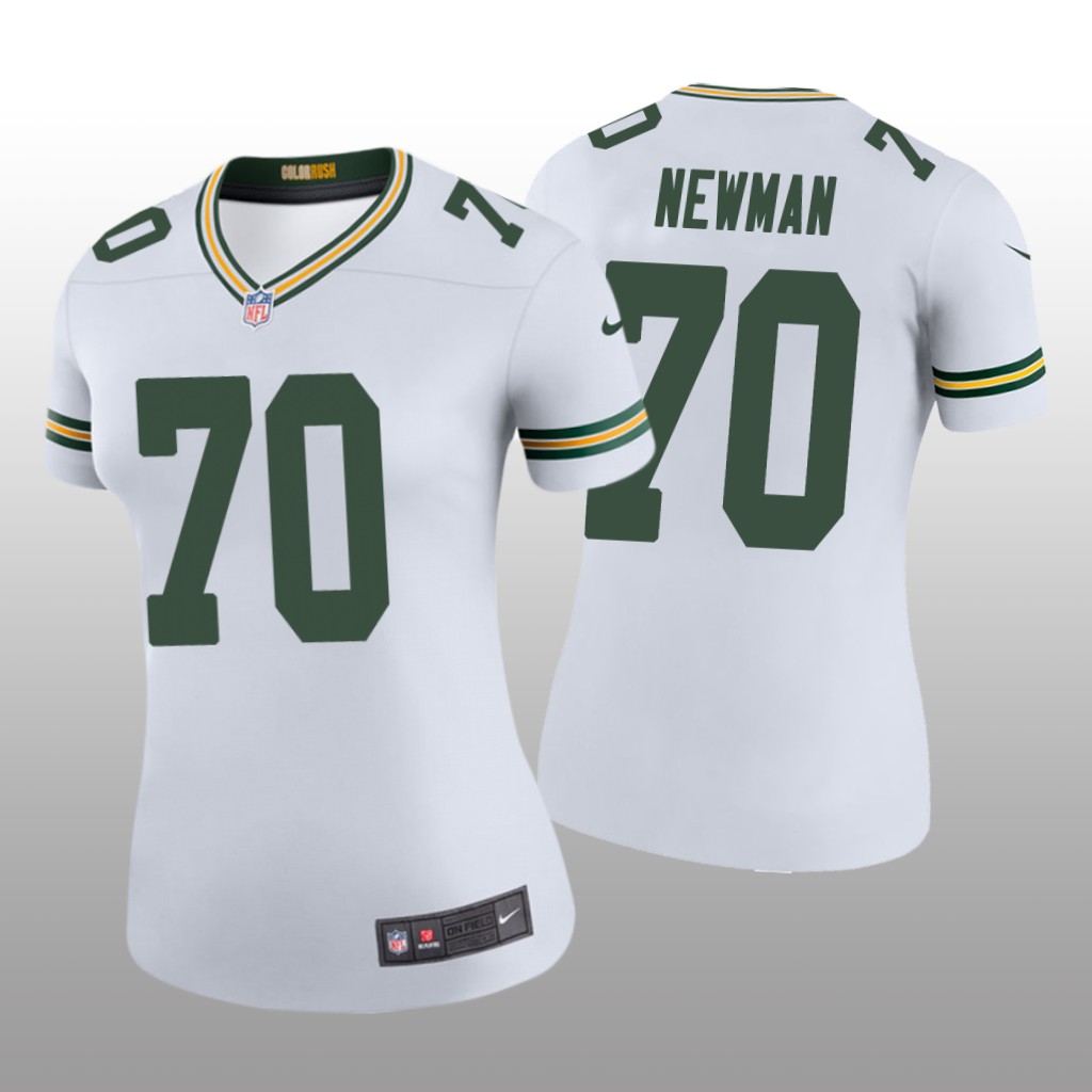 Green Bay Packers Royce Newman White Jersey Color Rush Legend - Women's