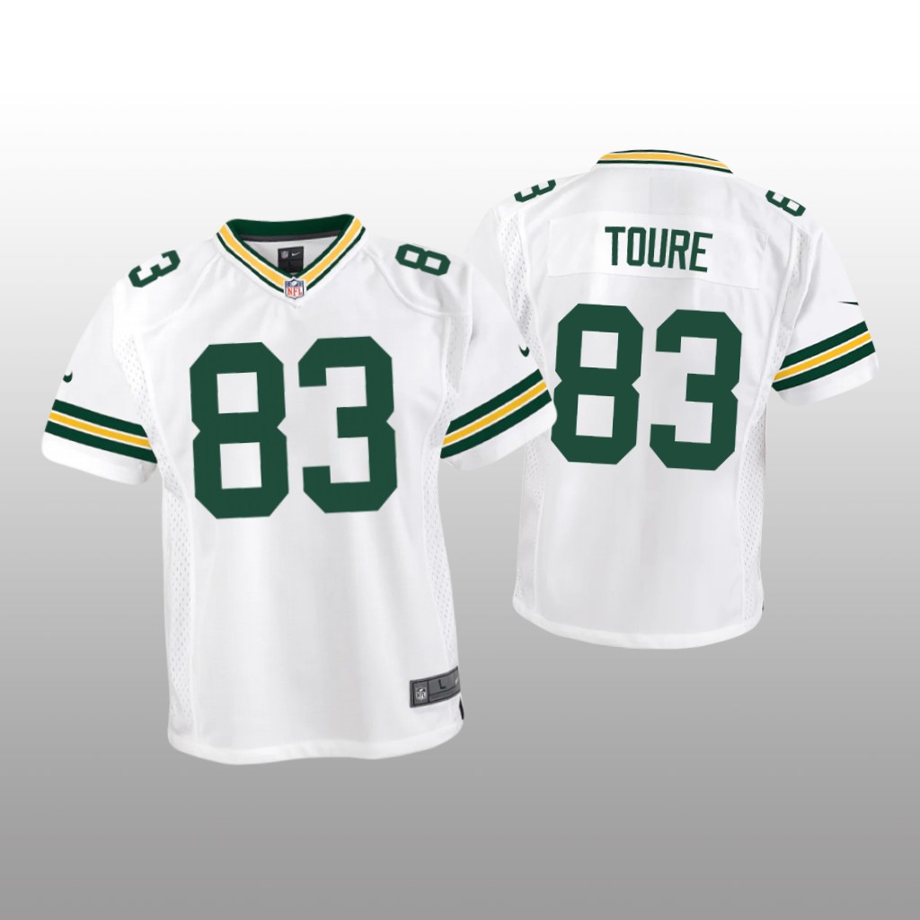 Green Bay Packers Samori Toure White Jersey Game - Youth