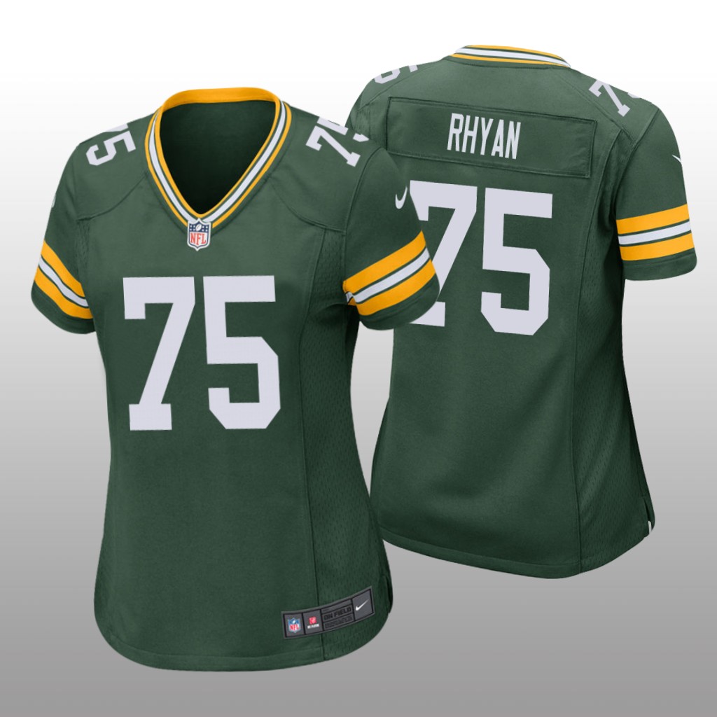 Green Bay Packers Sean Rhyan Green Jersey Game - Women's