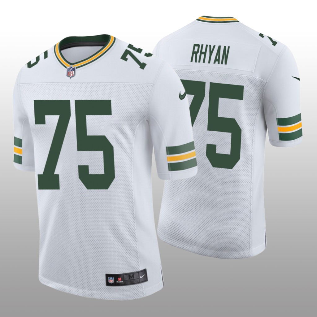 Green Bay Packers Sean Rhyan White Jersey Vapor Limited - Men's