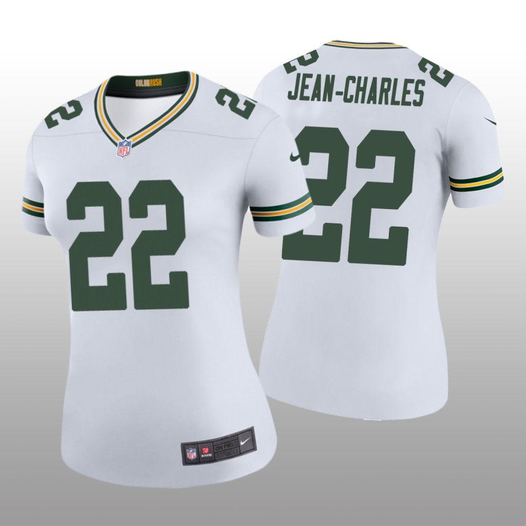 Green Bay Packers Shemar Jean-Charles White Jersey Color Rush Legend - Women's