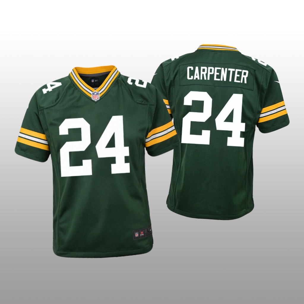 Green Bay Packers Tariq Carpenter Green Jersey Game - Youth