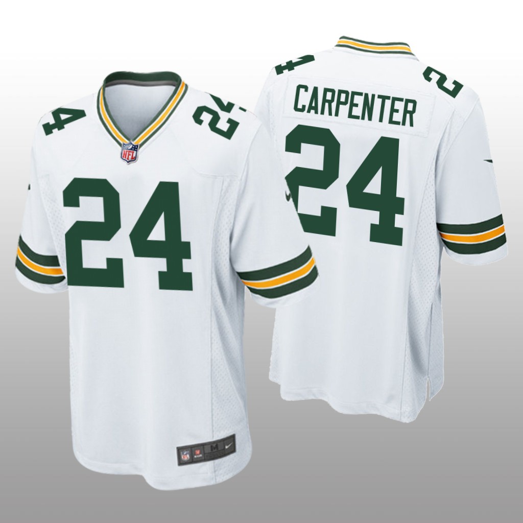 Green Bay Packers Tariq Carpenter White Jersey Game - Men's
