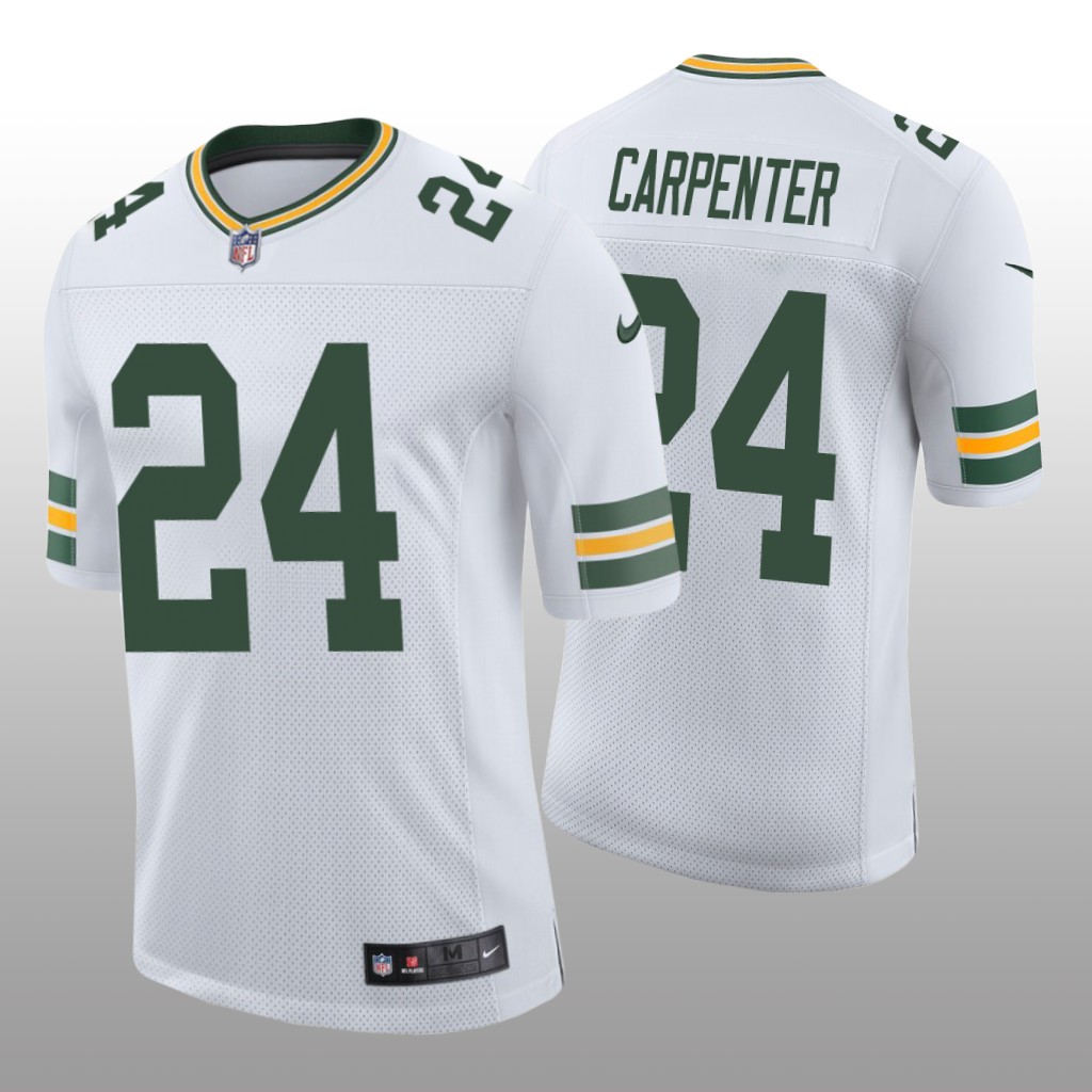 Green Bay Packers Tariq Carpenter White Jersey Vapor Limited Men's
