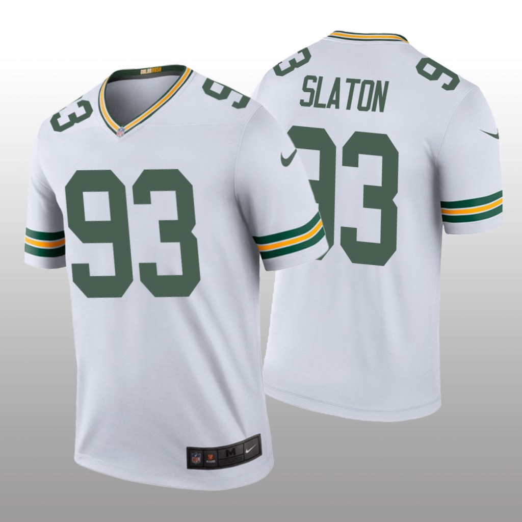 Green Bay Packers Tedarrell Slaton White Jersey Color Rush Legend - Men's