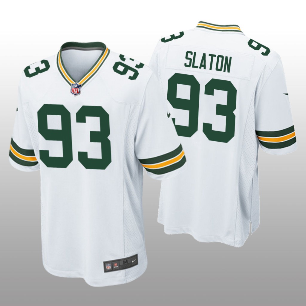 Green Bay Packers Tedarrell Slaton White Jersey Game - Men's