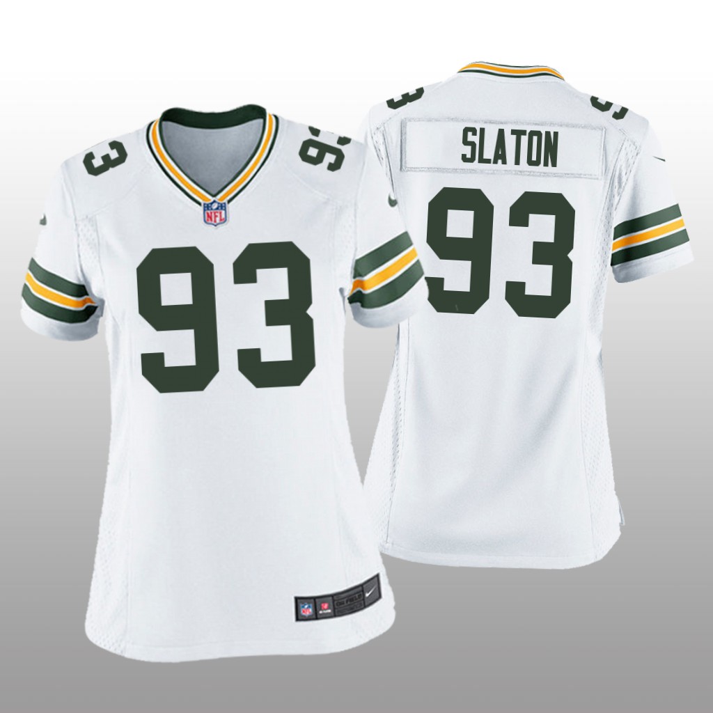 Green Bay Packers Tedarrell Slaton White Jersey Game - Women's