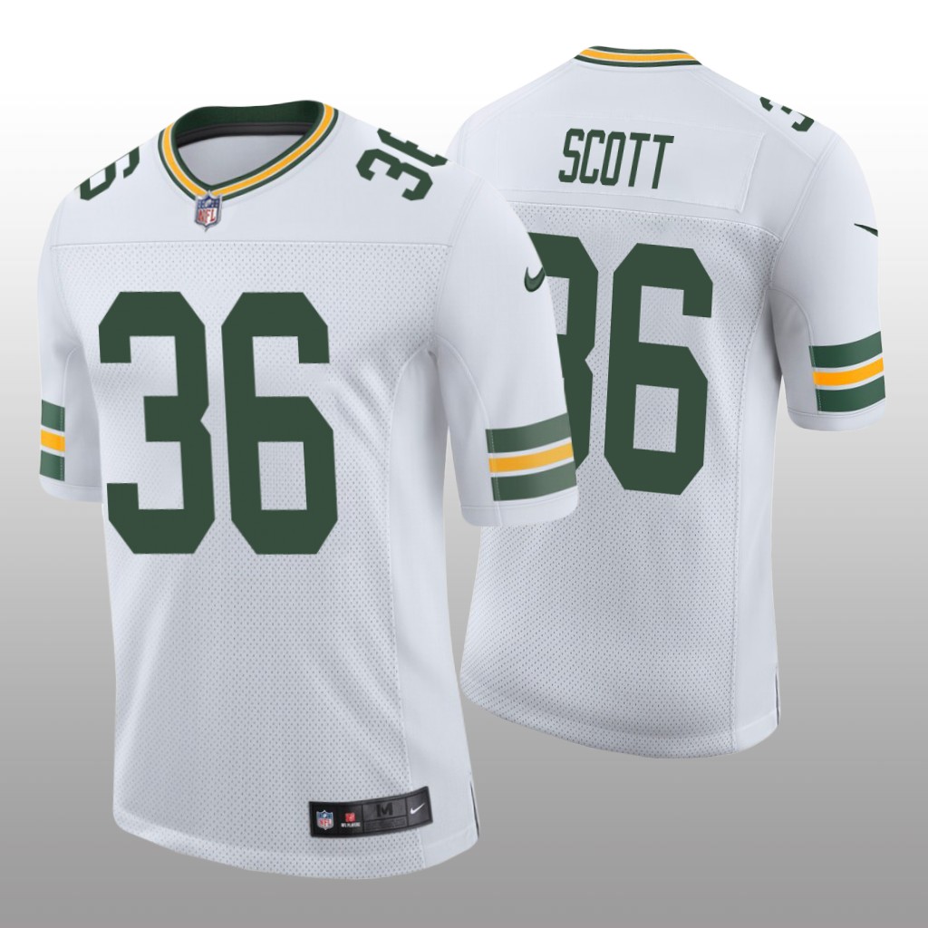 Green Bay Packers Vernon Scott White Jersey Vapor Limited - Men's