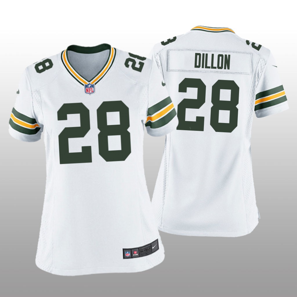 Green Bay Packers White 2020 NFL Draft A.J. Dillon Game Jersey