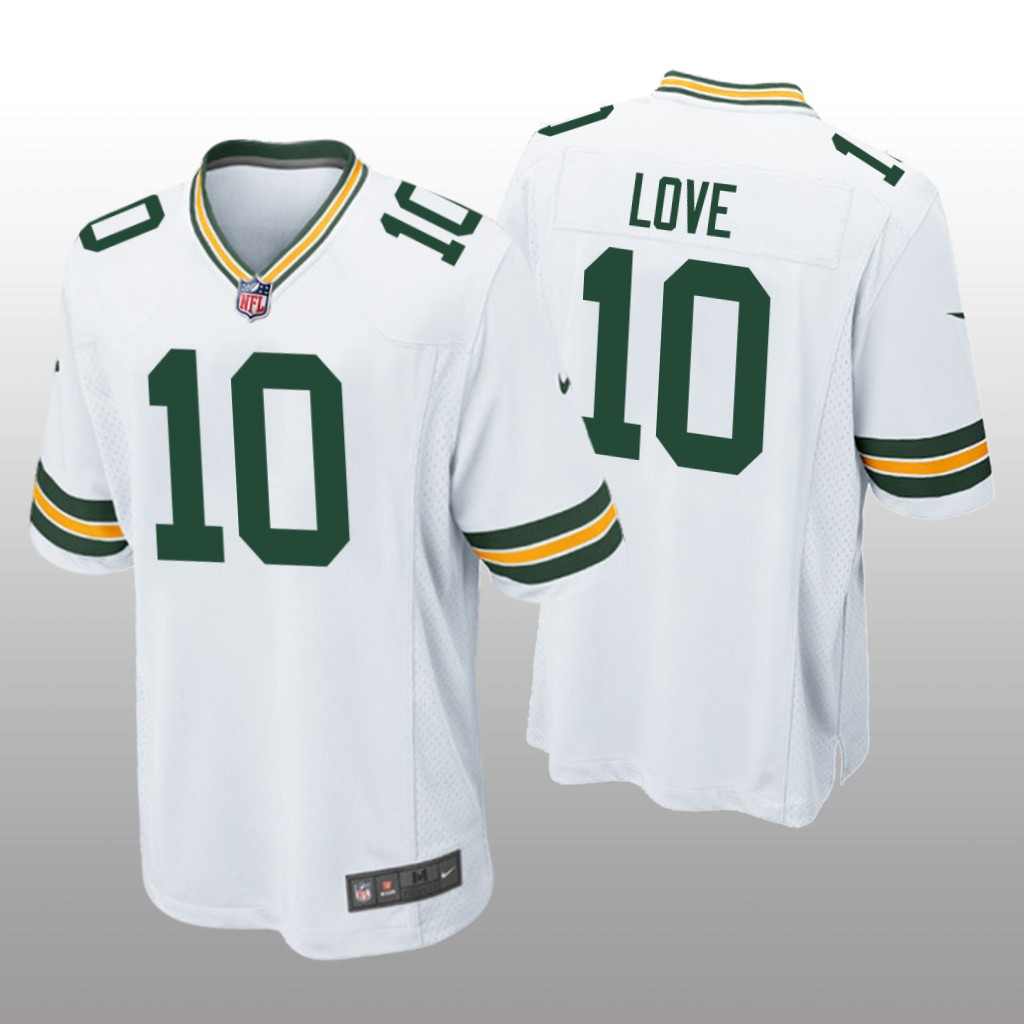 Green Bay Packers White 2020 NFL Draft Jordan Love Game Jersey