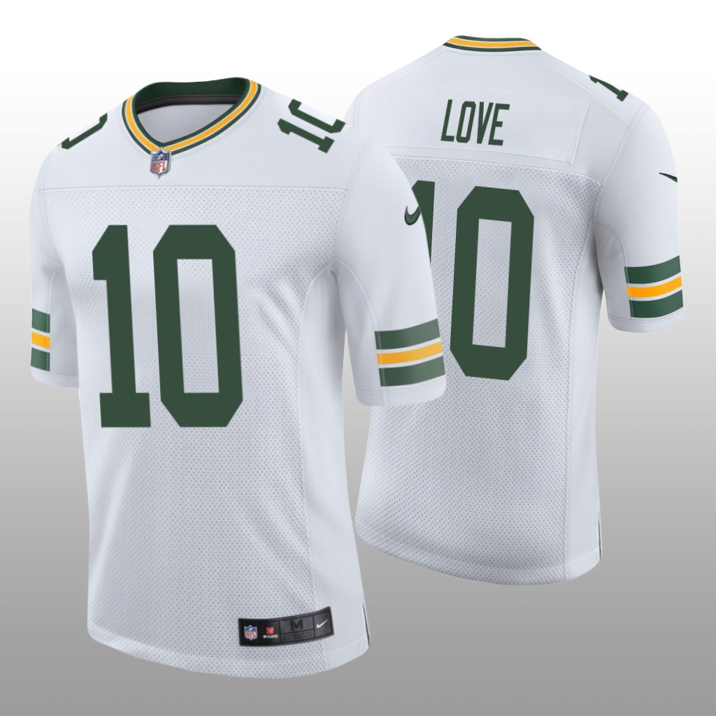Green Bay Packers White 2020 NFL Draft Vapor Limited Jordan Love Jersey