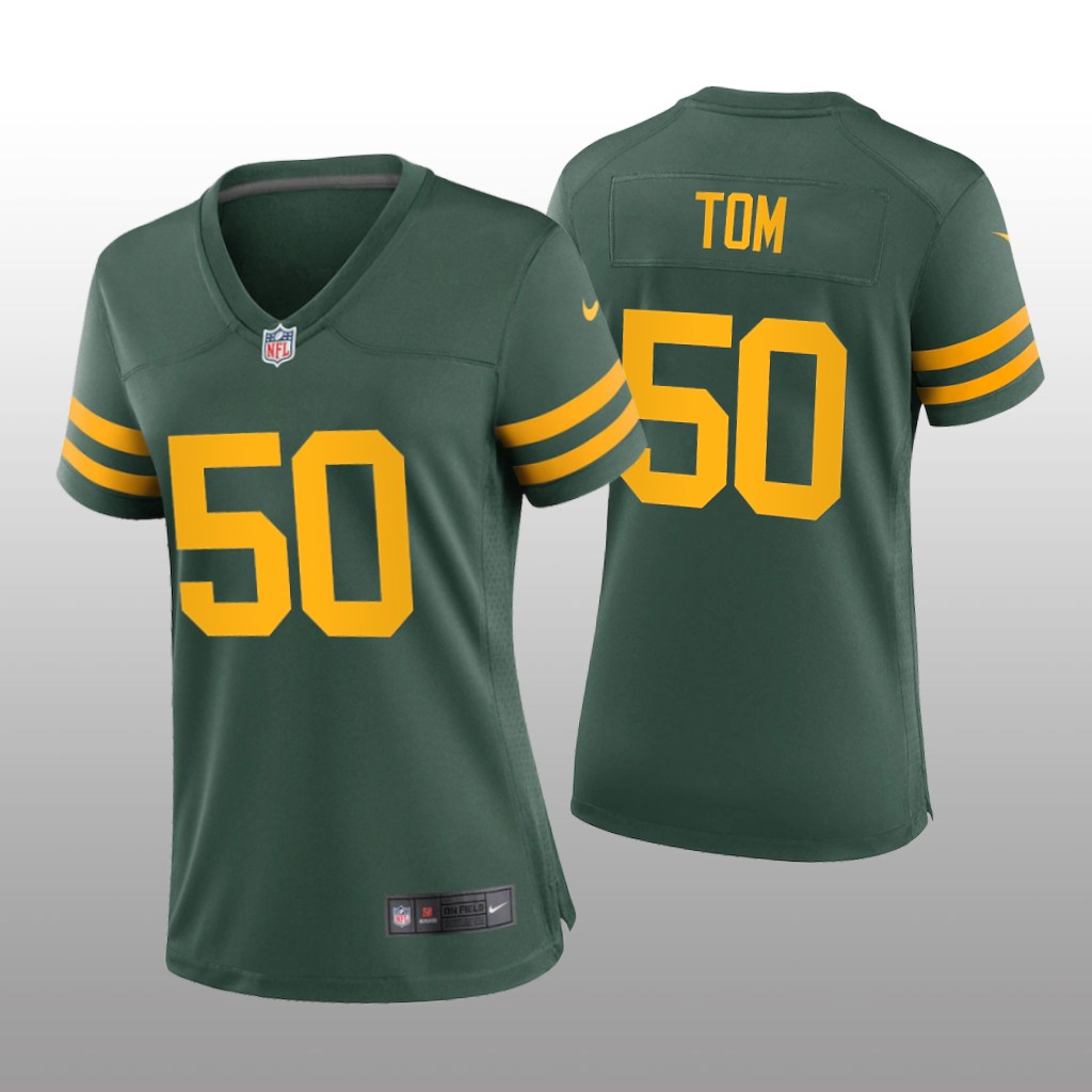 Green Bay Packers Zach Tom Green Jersey Alternate Game - Women's