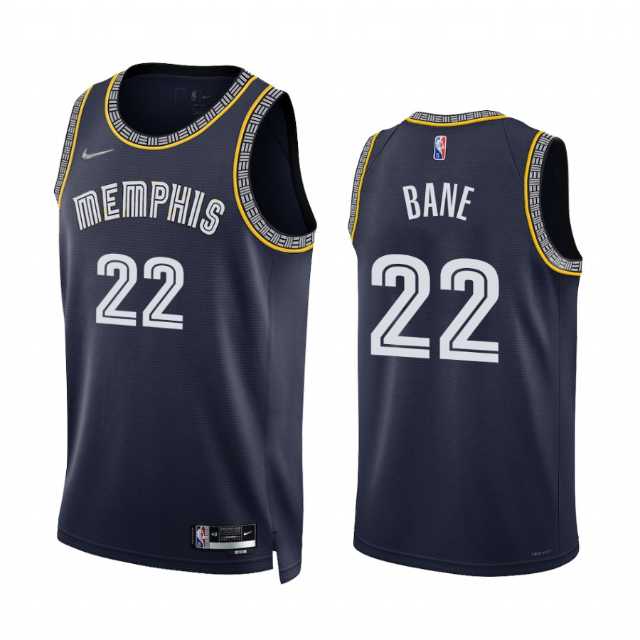 Grizzlies Desmond Bane 75th Diamond Anniversary Navy #22 Jersey 2021-22
