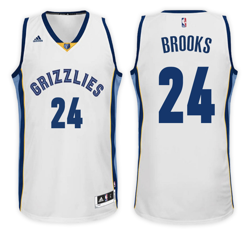 Grizzlies Male Dillon Brooks #24 White NBA Swingman Home Jersey