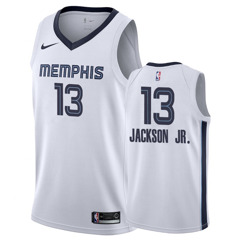 Grizzlies Male Jaren Jackson Jr. #13 2018-19 Association Edition White Jersey