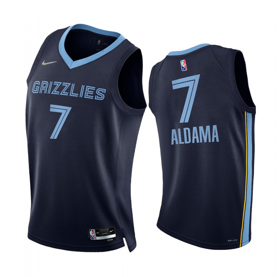 Grizzlies Santi Aldama 75th Diamond Anniversary Blue #7 Jersey 2021-22