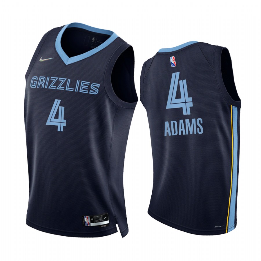Grizzlies Steven Adams 75th Diamond Anniversary Blue #4 Jersey 2021-22