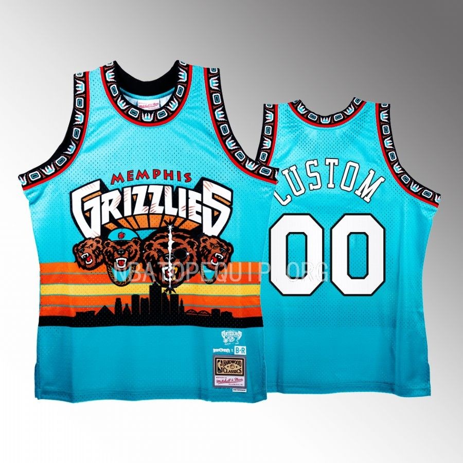 Grizzlies x Three 6 Mafia NBA BR Remix custom Teal Jersey #00 Limited Edition