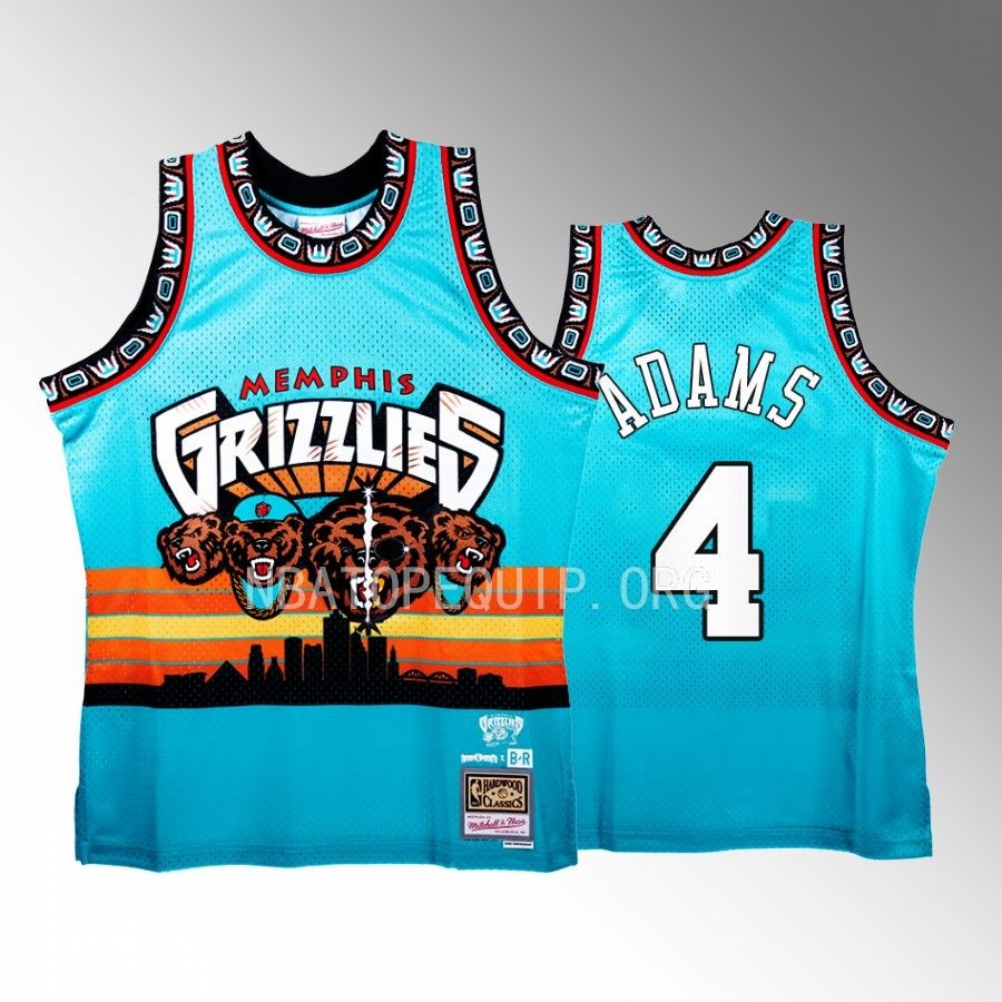 Grizzlies x Three 6 Mafia NBA BR Remix Steven Adams Teal Jersey #4 Limited Edition