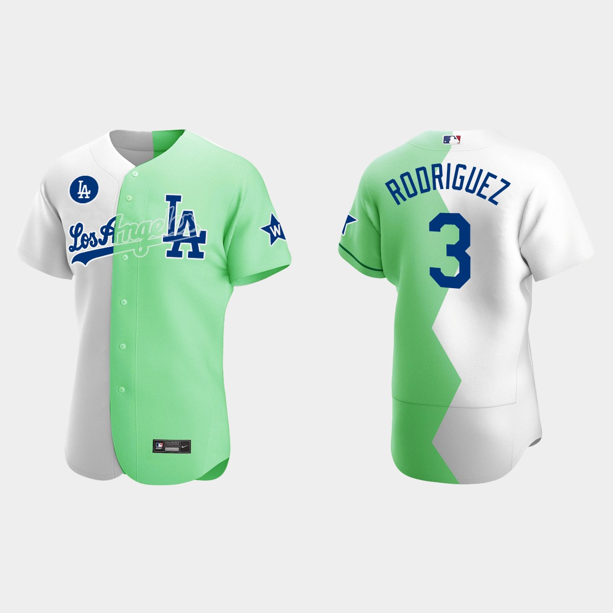 Guillermo Rodriguez Los Angeles Dodgers 2022 Celebrity Softball Game Jersey - White Green