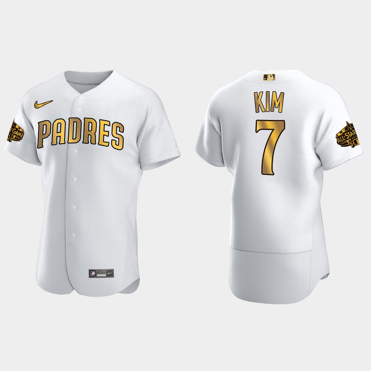 Ha-Seong Kim San Diego Padres 2022 MLB All-Star Game Jersey - White Gold