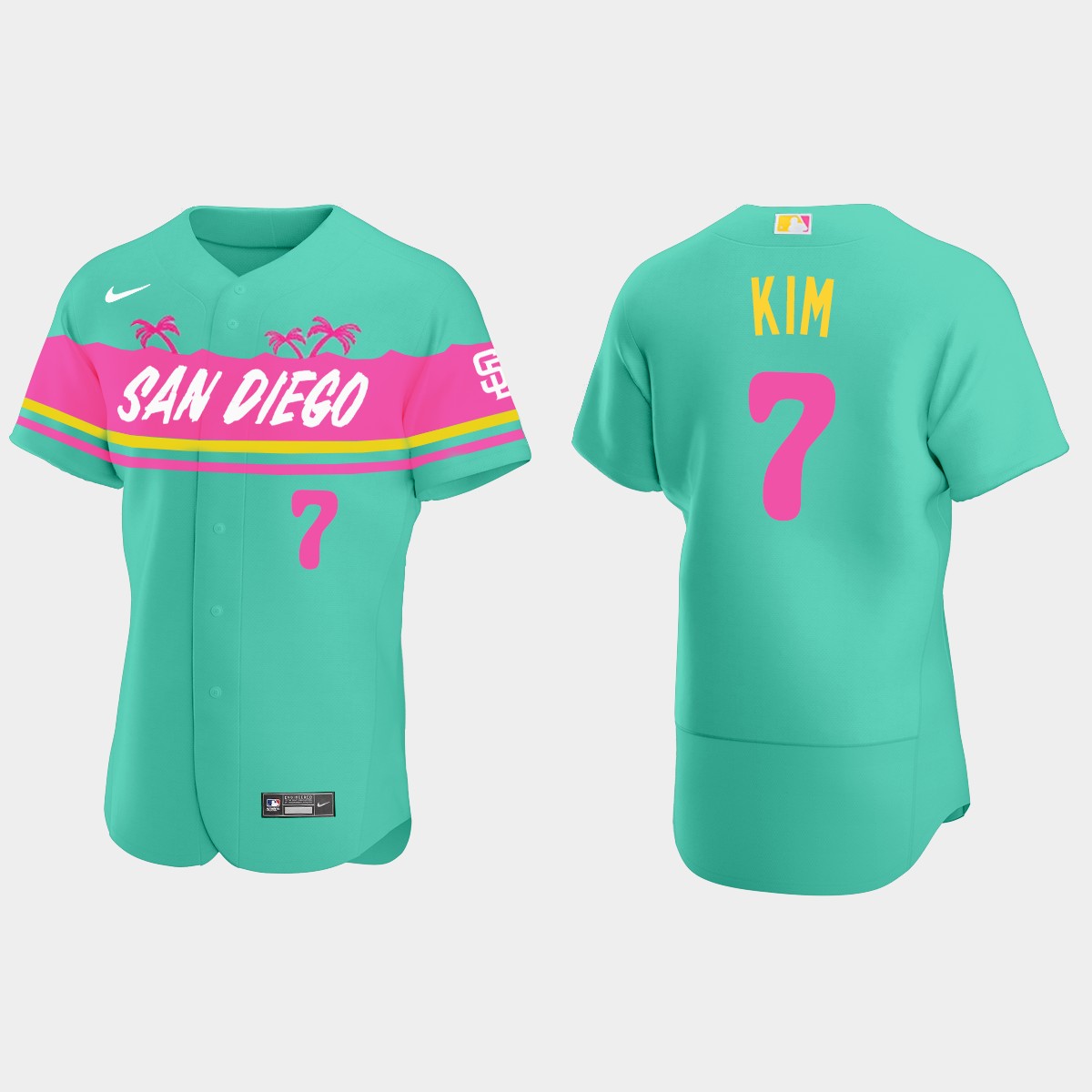 Ha-Seong Kim San Diego Padres City Connect Jersey - Teal