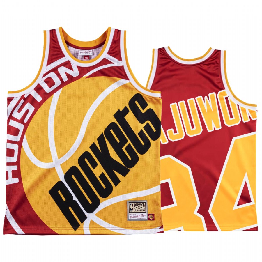 Hakeem Olajuwon Houston Rockets HWC Red Big Face #34 Jersey