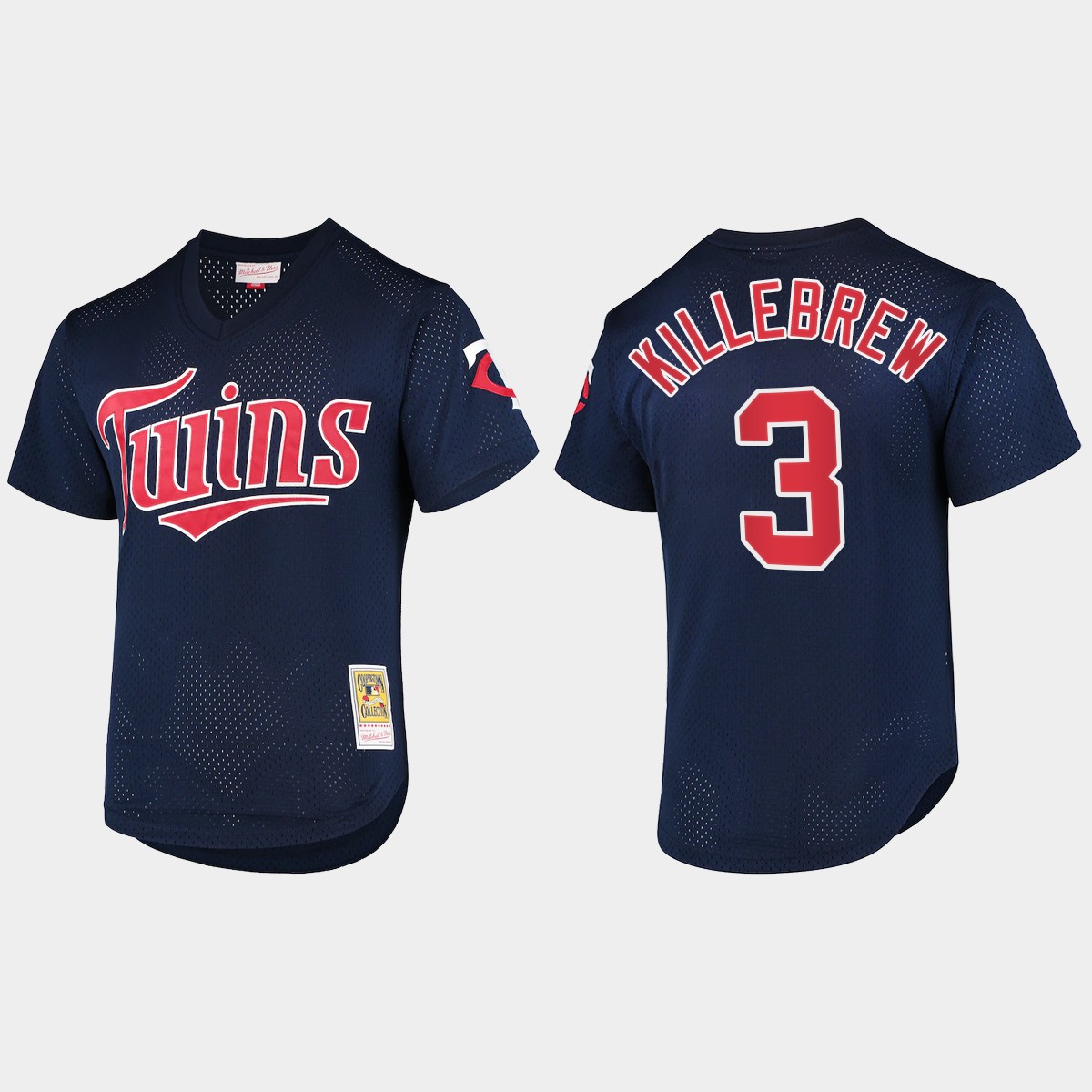 Harmon Killebrew Minnesota Twins Cooperstown Collection Batting Practice Mesh Jersey - Navy