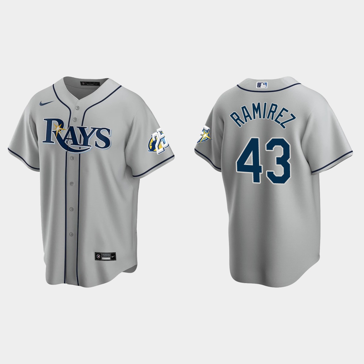Harold Ramirez Tampa Bay Rays 25th Anniversary Jersey - Gray