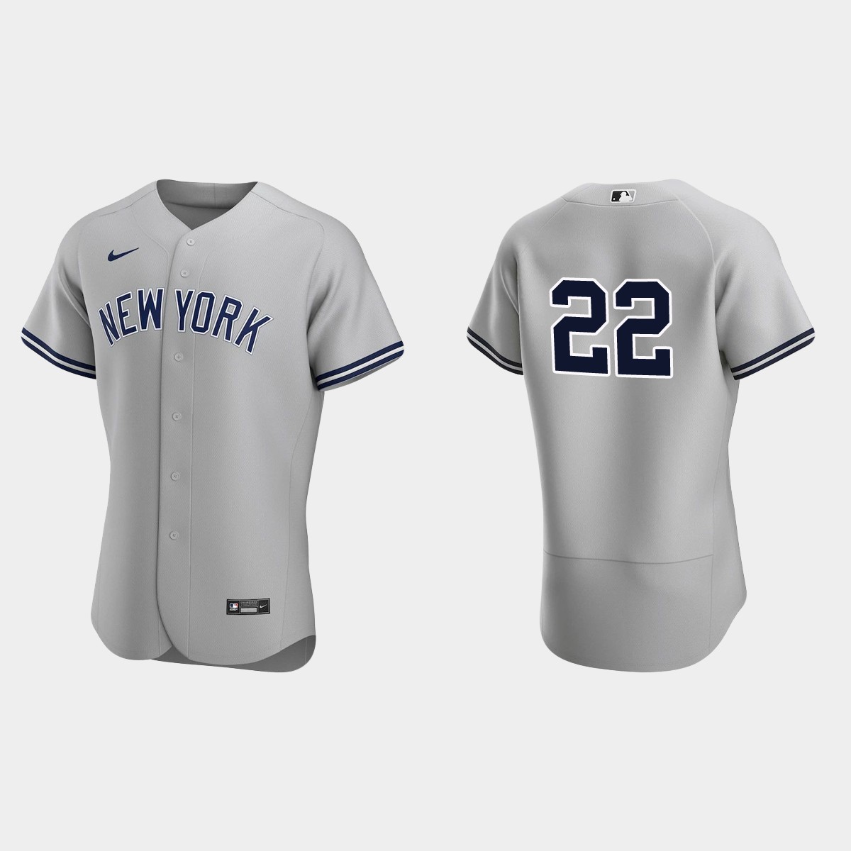 Harrison Bader New York Yankees Road Jersey - Gray