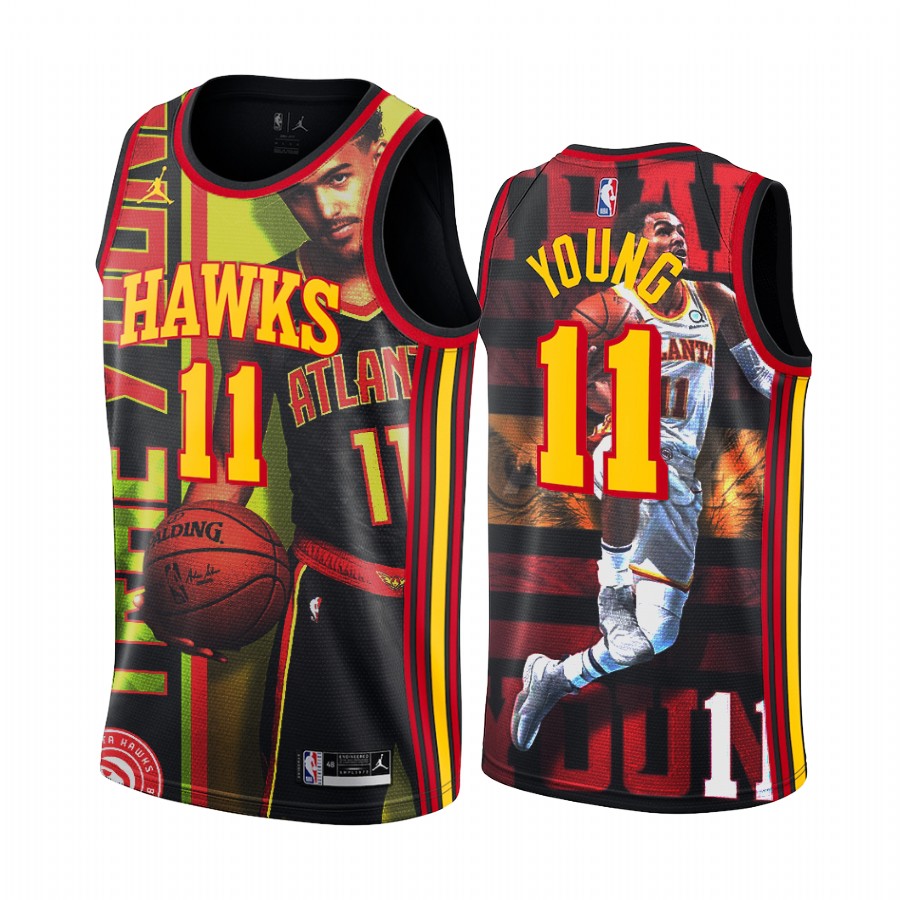 Hawks Trae Young #11 Leading Scorer Painting Jersey