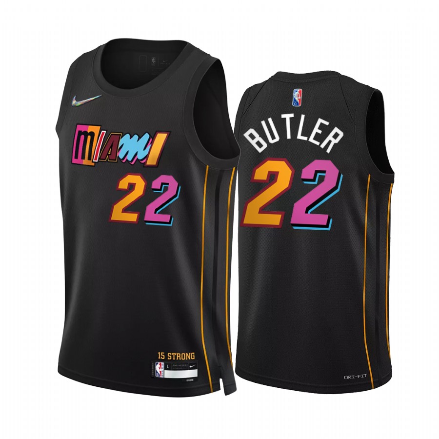 Heat Jimmy Butler City Edition Black 2021-22 Jersey 75th Anniversary