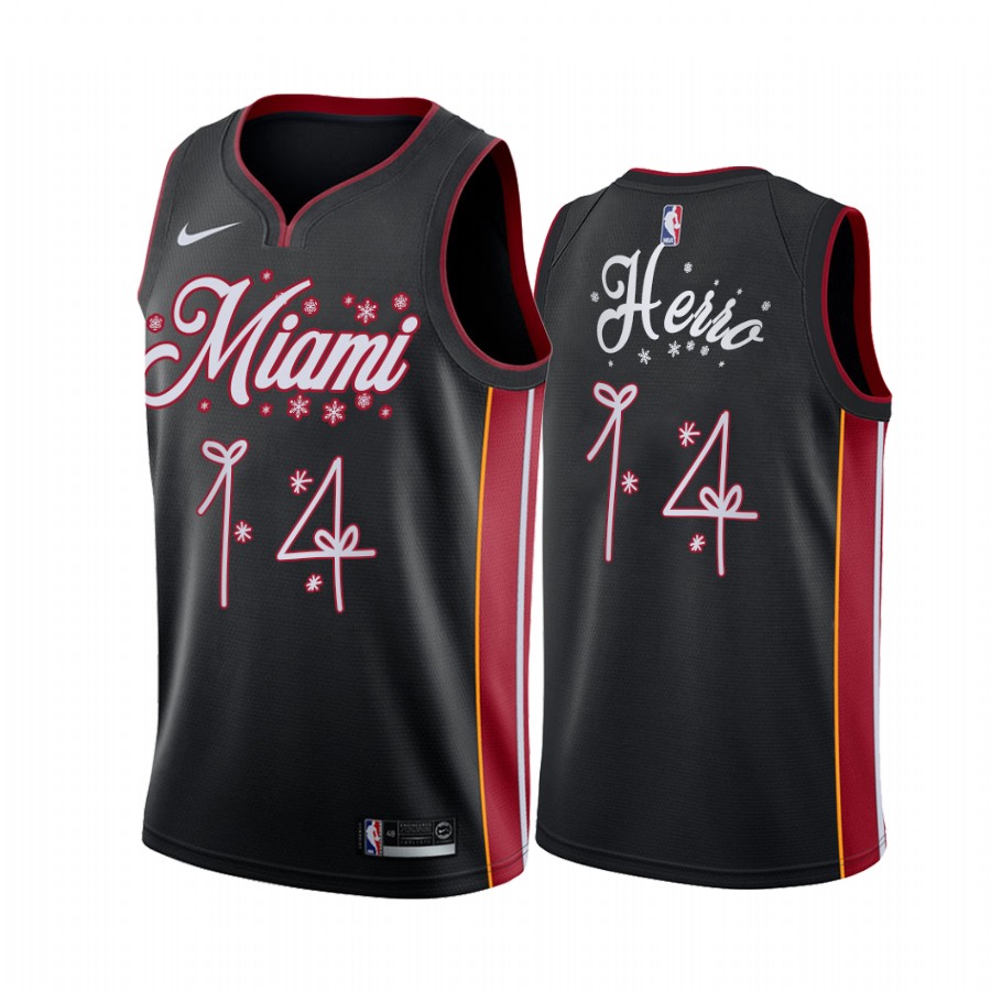 Heat Tyler Herro 2020 Xmas Jersey Festive Special Edition Black