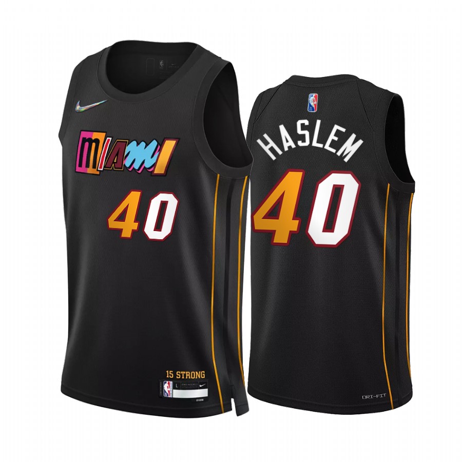 Heat Udonis Haslem City Edition Black 2021-22 Jersey 75th Anniversary