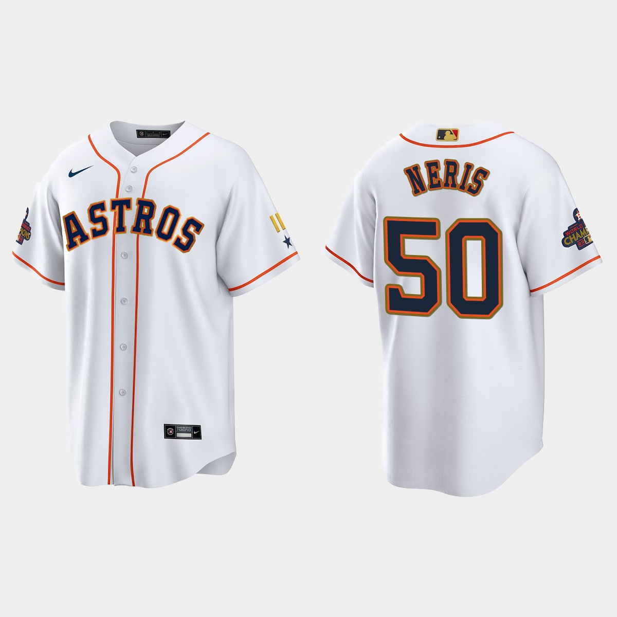 Hector Neris Houston Astros 2023 Gold Program Jersey - White