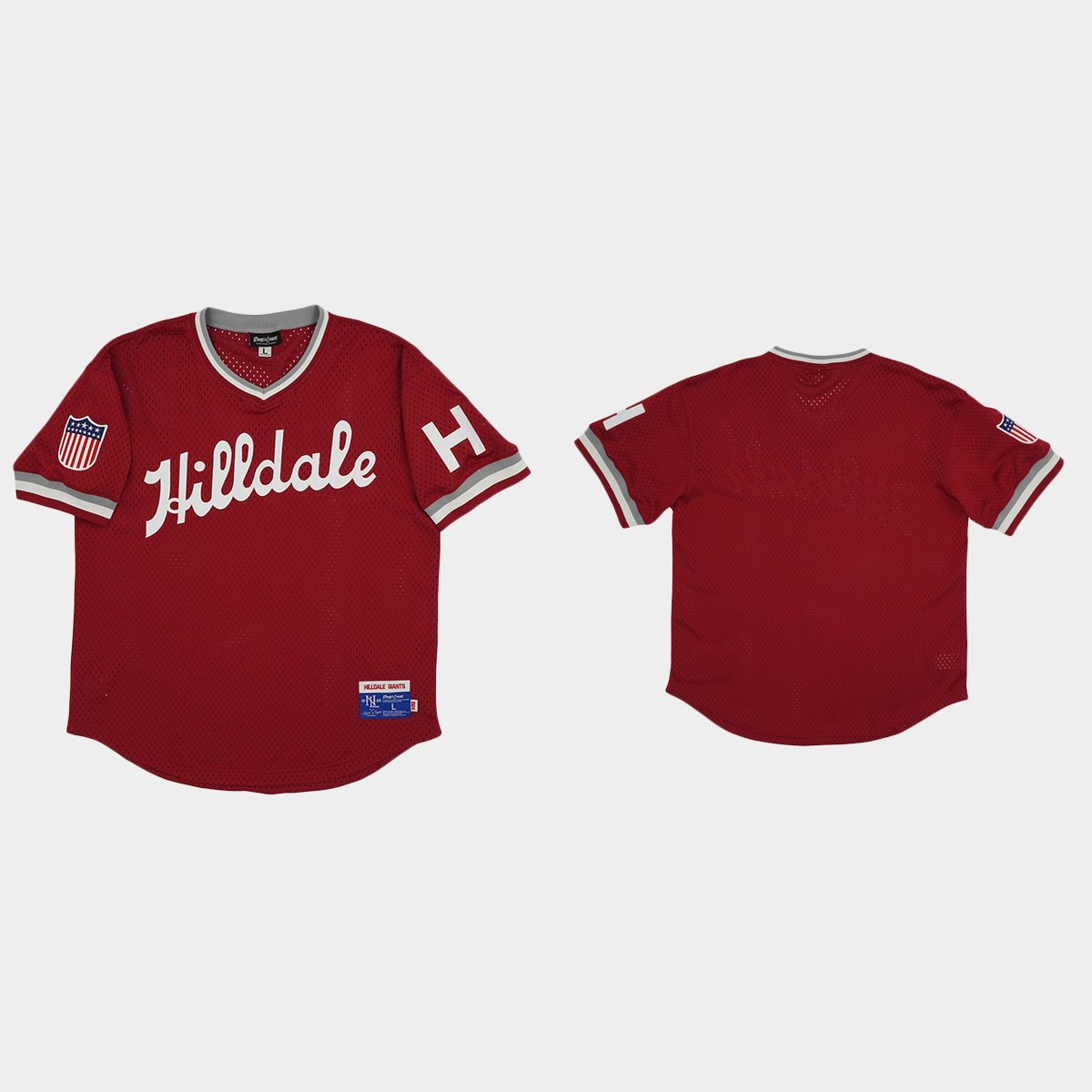 Hilldale Club Rings And Crwns Mesh Jersey - Red